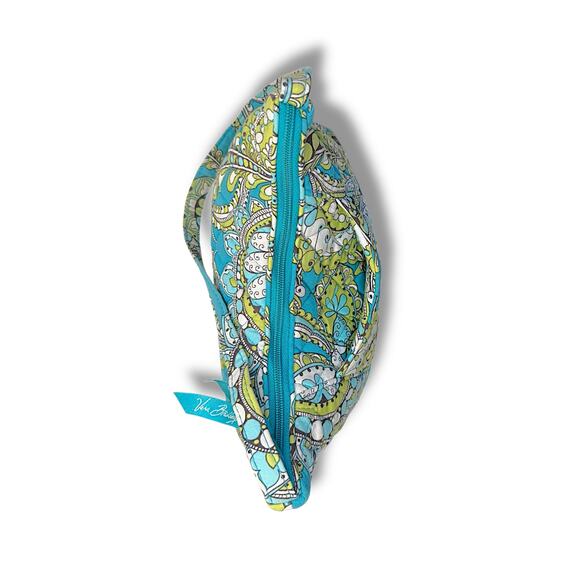 Vera Bradley Molly Hobo Bag Retired Peacock Blue Green Quilted Cotton - Picture 8 of 10